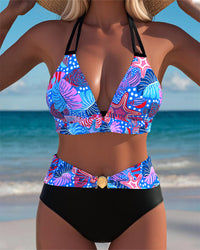 Bikini Sexy Dos Nu Soutien-Gorge Imprimé
