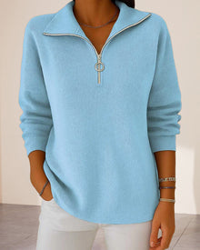 Pull Tendance À Demi-Zip