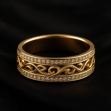 Bague en Or Brillant Creux
