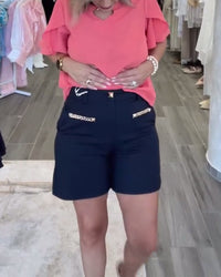 Short Orné De Chaîne Décontracté