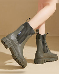 ☔️Bottes Imperméable Anti-Dérapant Semelle Épaisse Mi-Mollet