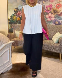 Camisole Polyvalente avec Plis Élégants