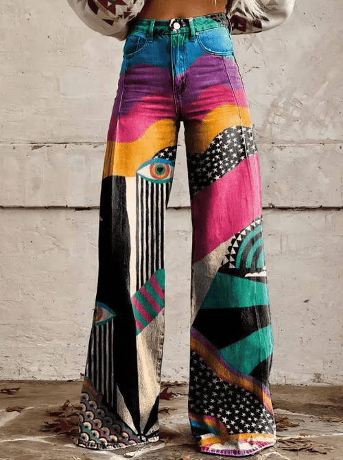 Vespera - Pantalons Vintage Boho