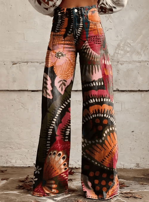 Evadne - Pantalons Boho Vintage