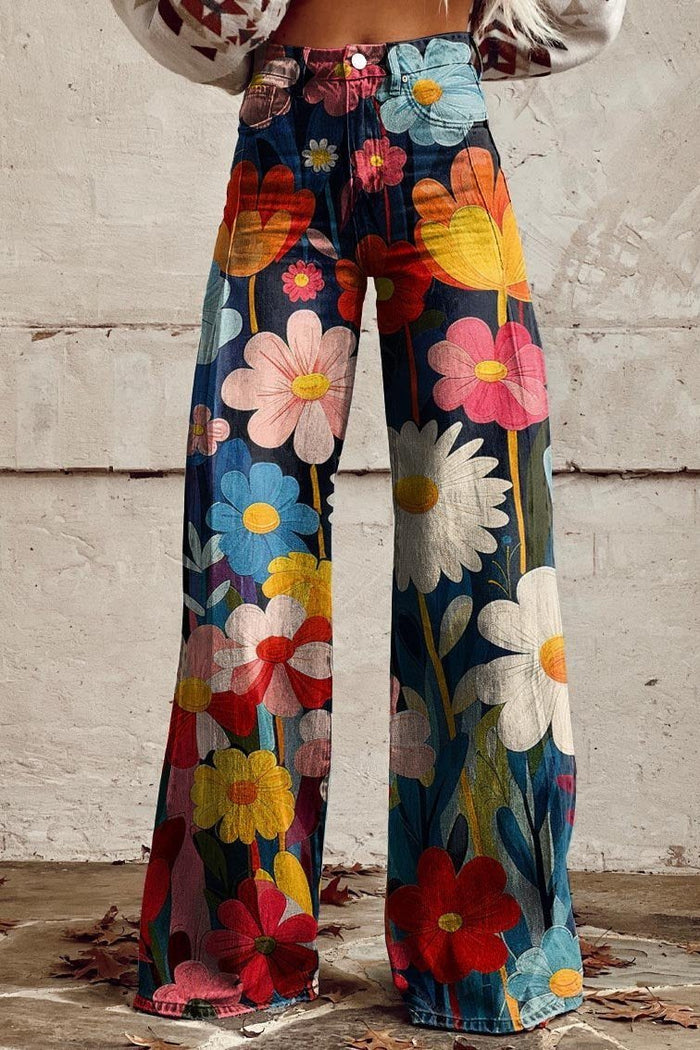 Elowen - Pantalons Vintage Boho