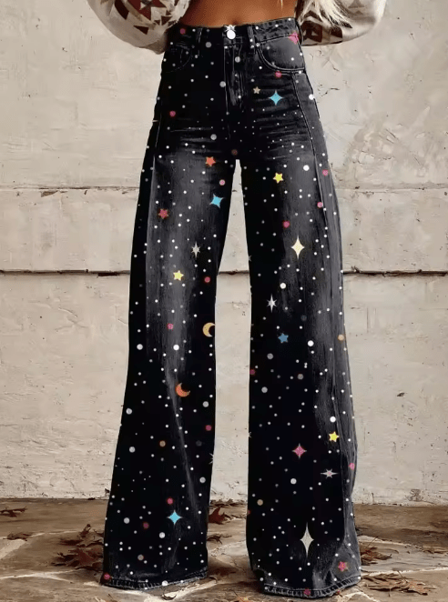 Pantalons Vintage Boho - Safran