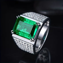Bague Elsa avec émeraude et diamants