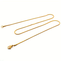 Collier avec chaîne tressée en acier inoxydable au design minimaliste