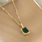 Collier Or et Émeraude Céleste