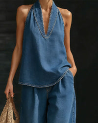 Set Mode Col Halter Jean