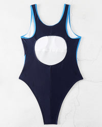 Maillot de bain une pièce tendance aux couleurs contrastées