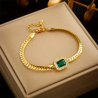 Bracelet Émeraude Divine