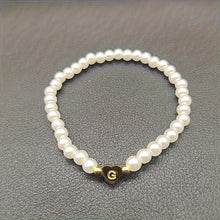 Bracelet Élégant en Cœur avec Initiale