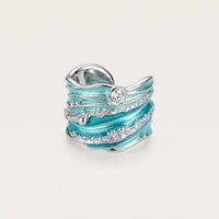 Bague Ondes de Cristal (Ajustable)