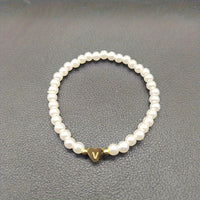 Bracelet Élégant en Cœur avec Initiale