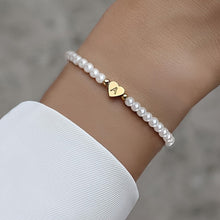 Bracelet Élégant en Cœur avec Initiale