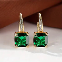 Boucles d'Oreilles en Or avec Pierres Mystérieuses