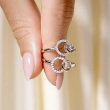 Bague Sœurs pour Toujours – La grande sœur et la petite sœur (Ajustable)