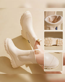 ☔️Bottes Imperméable Anti-Dérapant Semelle Épaisse Mi-Mollet