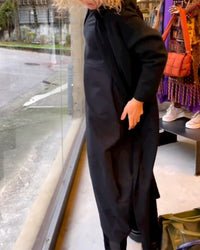 Robe élégante de couleur unie