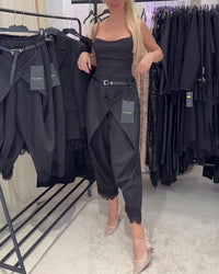 Pantalon À La Mode Dentelle Broderie Harem