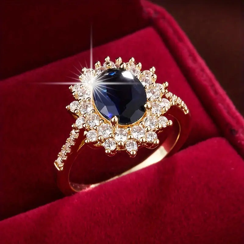 Bague en Or avec Saphir