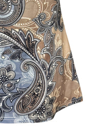 Débardeur Large Col Paisley Imprimé