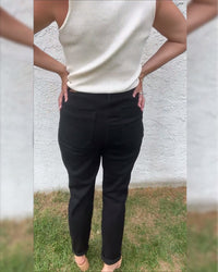 Pantalon Uni Décontracté Extensible