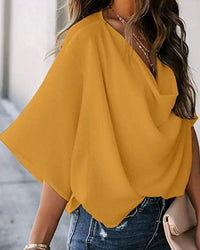 Kristina | Blouse élégante avec manches chauve-souris pour femmes