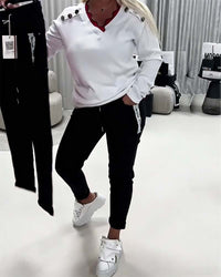 Pantalon Mode Élastique Cordon