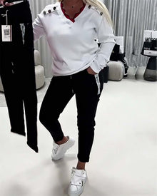 Pantalon Mode Élastique Cordon