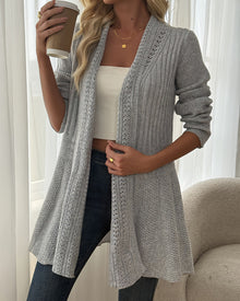 Gilet Pull Veste Mi-Longue