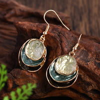 Ensemble Collier et Boucles d'Oreilles Boho Émaillés Fait Main