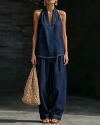 Set Mode Col Halter Jean