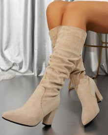 💥 Nouveautés – Déjà En Vente Chaude ! – Bottes À Talons Hauts Unies Et Stylées Pour Femmes
