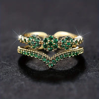 Bague Couronne d'Émeraude
