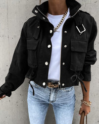Zinnia | Veste courte de mi-saison avec poches pour femme