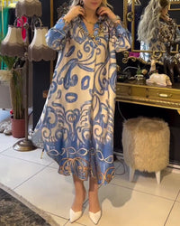 Robe imprimée ample et élégante