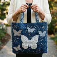 Sac artisanal papillon argent – Élégant et Pratique