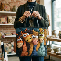 Sac à main matelassé avec des poneys magiques – Spacieux et léger