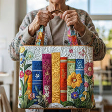 Sac artisanal bibliothèque fleurie – Deux tailles