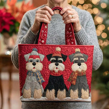 Sac à Main Femme avec trio de Schnauzer – Deux Tailles