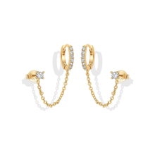 Boucles d'oreilles Chaîne Adella | Or