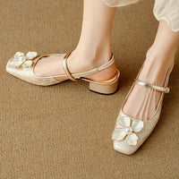 Genine - Escarpins slingback femme à talon bloc
