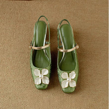Genine - Escarpins slingback femme à talon bloc