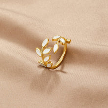 Bague Feuille Dorée