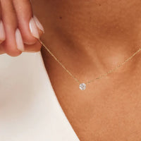Collier Cléa Pierre Moissanite | Or