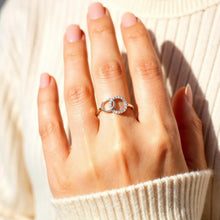 Bague Sœurs pour Toujours – La grande sœur et la petite sœur (Ajustable)