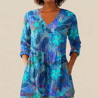Riley - Blouse longue imprimée