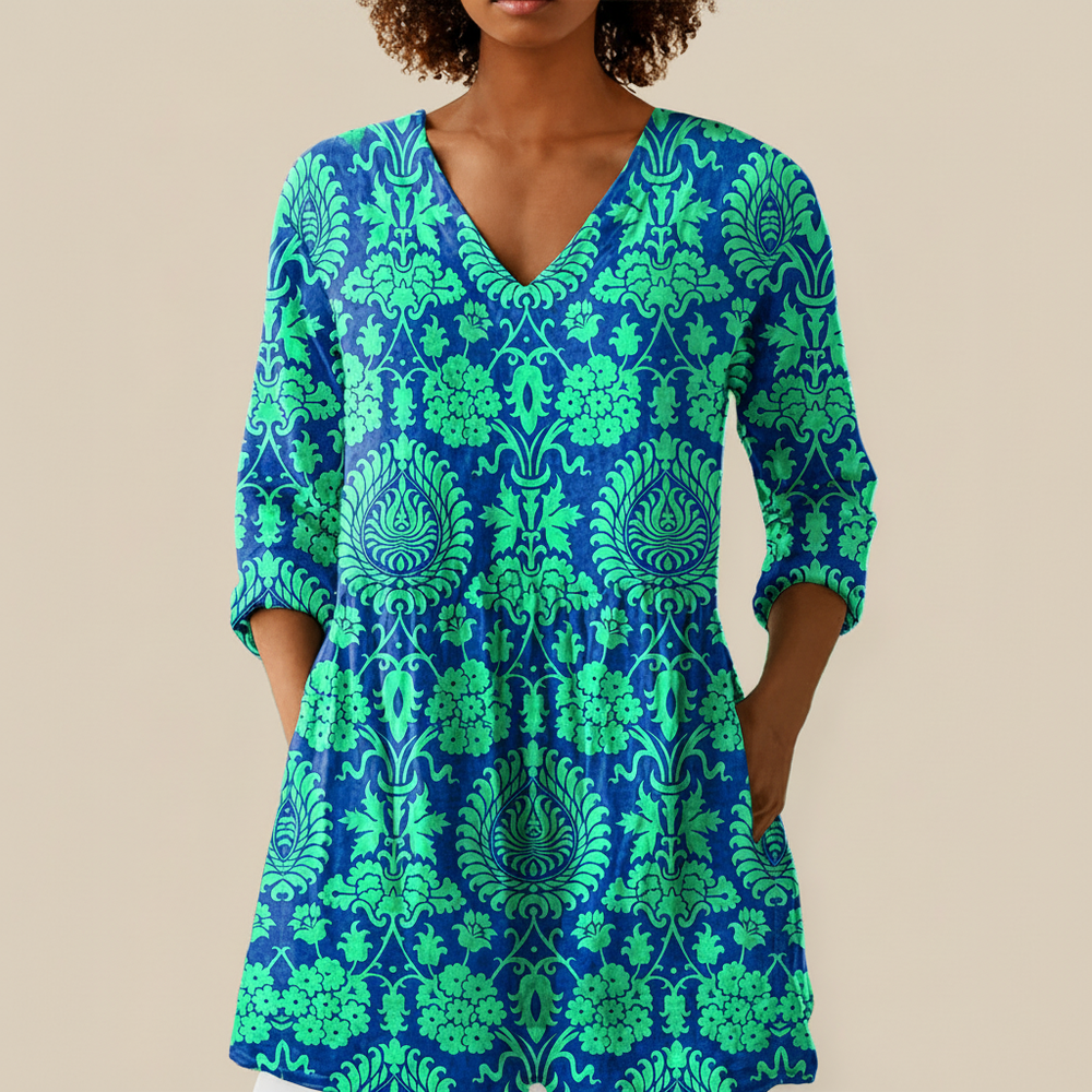 Romy - Blouse longue imprimée